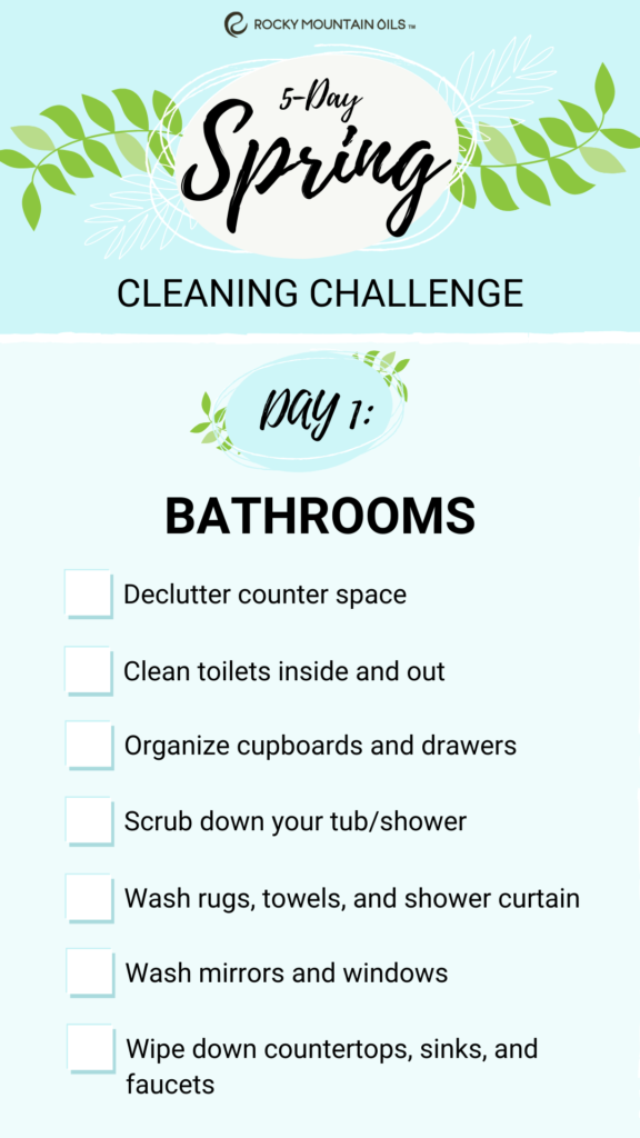 Bathroom spring cleaning challenge