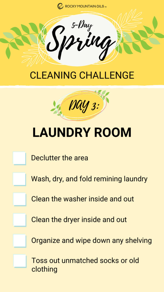 Spring Cleaning Laundry Room List