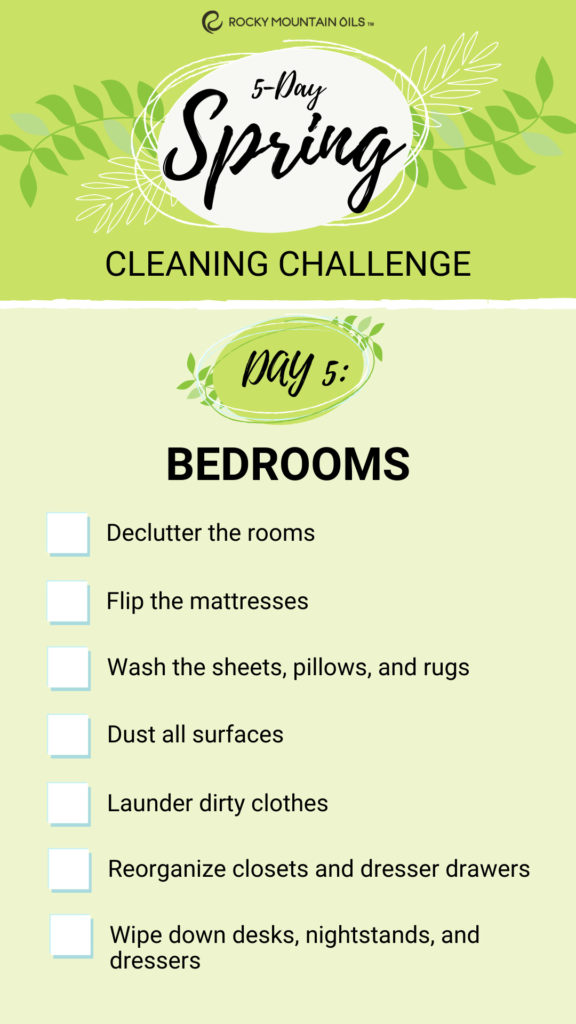 Spring Cleaning Challenge Checklist 5